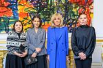 19-02-2024 French First Lady Brigitte Macron (2nd from R) receives sisters of Moroccoâ€™s King, Princesses Laila Asma (1st from L), Lalla Meryem (2nd from L) and Lalla Hasnaa at the Elysee Palace, in Paris, France.

© PPE/ddp/abaca/Balkis Press