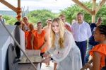 28-01-2023 Antillen Princess Amalia and Queen Maxima and King Willem-Alexander visit Nos Zjilea in Cultural Park Mangazina di Rei on Bonaire, part of the Caribbean of the Kingdom, on the 1st day of the visit to the Caribbean.

© PPE/Nieboer  