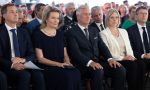 14-07-2022 Belgium Queen Mathilde and King Philippe - Filip of Belgium pictured during a royal visit to the city of Limbourg, one year after the devastating floods that touched the region, 14th of july marks the first anniversary of the terrible floods that hit Wallonia last summer. In July 2021 - on the 14th and 15th - a real torrent poured over several Walloon municipalities, mainly in the provinces of Liege, Namur and Luxembourg. 
About 100,000 people were affected by this disaster which killed 39 people. Between 45,000 and 55,000 homes were damaged and more than 10,000 vehicles destroyed.

© PPE/sipa usa/belga/doppagne