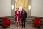 17-06-2022 Brussels Queen Mathilde of Belgium and King Philippe - Filip of Belgium pictured during a royal visit to the Award ceremony of the King Baudouin Prize for Development in Africa, in Brussels.
The King Baudouin Prize rewards the exceptional contributions of individuals or organizations to development in Africa. 

© PPE/sipa usa/belga/lalmand