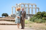 03-05-2022 Belgium Queen Mathilde of Belgium and King Philippe - Filip of Belgium pictured during a visit to the Temple of Poseidon, on the second day of a three days state visit of the Belgian royal couple to Greece in Sounio.

© PPE/sipa usa/doppagne