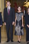 29-11-2022 Madrid Queen Letizia and King Felipe attend the 39th edition of the Francisco Cerecedo journalism award at the palaze de las Cortes in Madrid.

No Spain

© PPE/Thorton