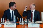 04-10-2022 Prime Minister of the Netherlands, Mark Rutte, and Olaf Scholz at a German-Dutch cabinet meeting on climate in Berlin, Germany.

© PPE/ddp/pool