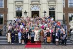 20-09-2023 HtB Queen Maxima and Princess Beatrix receiving the artisans who helped embroider the new curtains for the Chinese Hall at Huis ten Bosch Palace in The Hague.

© PPE/rpe/emst
