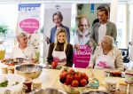 27-09-2023 Amsterdam Queen Maxima visited the initiatives that reduce loneliness , (Grandmothers soup) Oma Soep, Heimweeverhalen (Homesick Stories) and the ZID theater, in a community center in Amsterdam in the Week Against Loneliness. 

© PPE/Nieboer